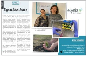 Lire la suite à propos de l’article Elysia Bioscience dans Le Républicain_Sud Gironde